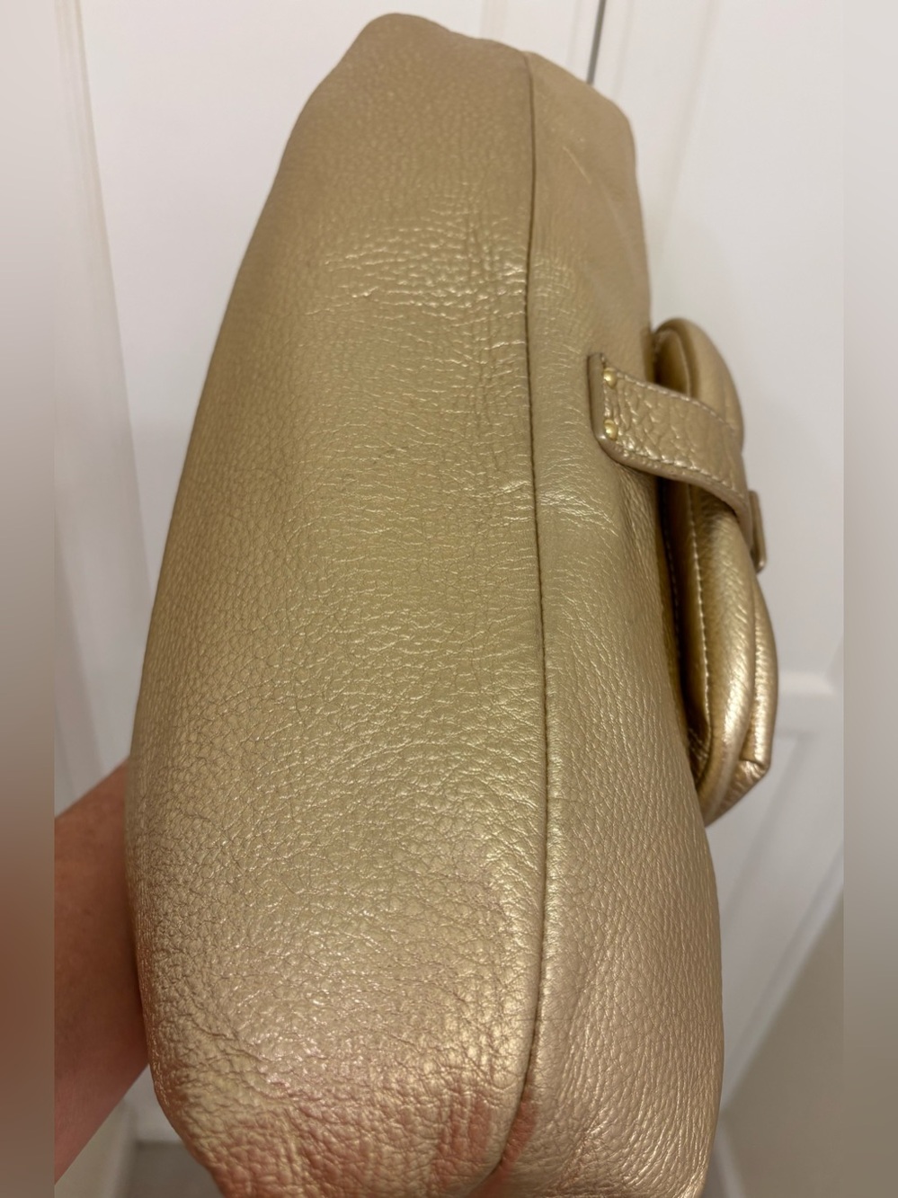 Michael Michael Kors Austin gold metallic leather hobo shoulder bag - Picture 6 of 13